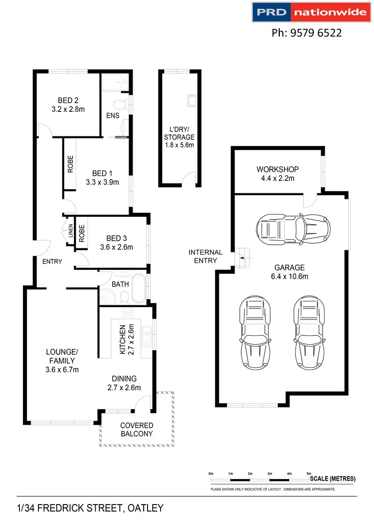 Floorplan of Homely unit listing, 1/34 Frederick Street, Oatley NSW 2223