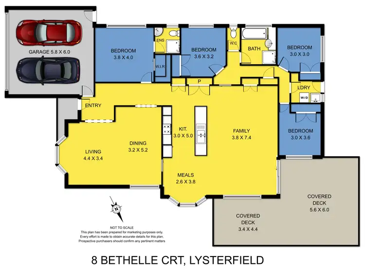 Floorplan of Homely house listing, 8 Bethelle Court, Lysterfield VIC 3156