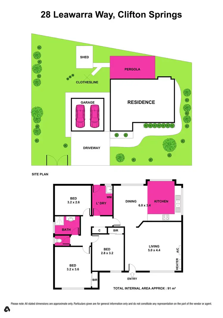 Floorplan of Homely house listing, 28 Leawarra Way, Clifton Springs VIC 3222