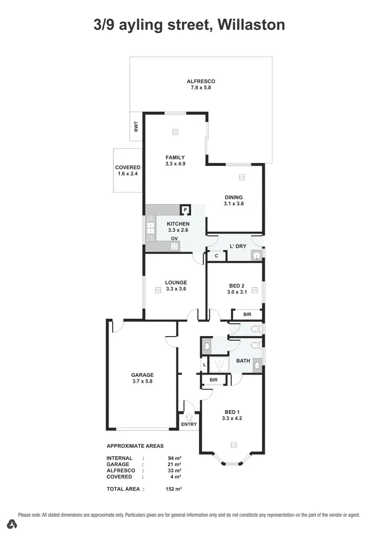 Floorplan of Homely house listing, 3/9 Ayling Street, Willaston SA 5118
