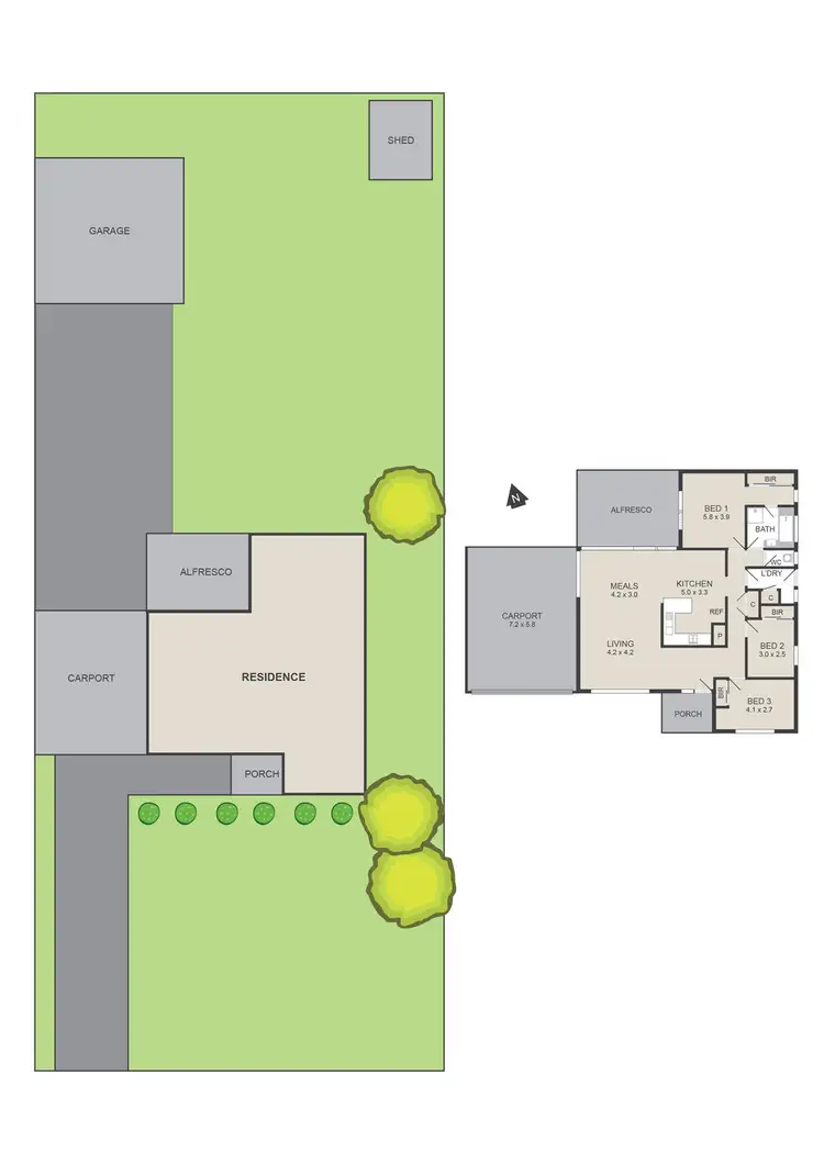 Floorplan of Homely house listing, 52 Hut Street, Whittlesea VIC 3757