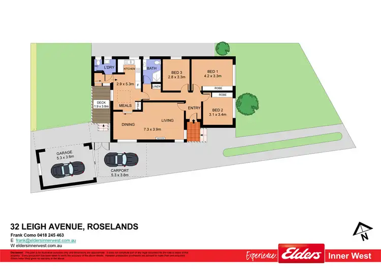 Floorplan of Homely house listing, 32 Leigh Avenue, Roselands NSW 2196