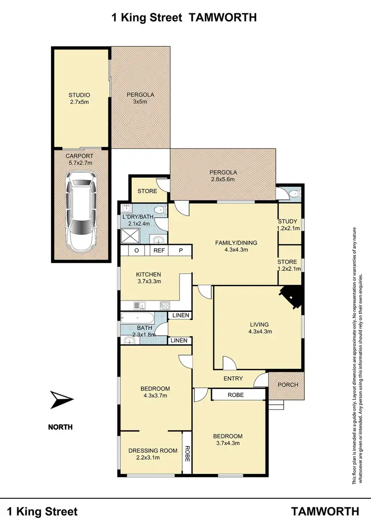 Floorplan of Homely house listing, 1 King Street, Tamworth NSW 2340