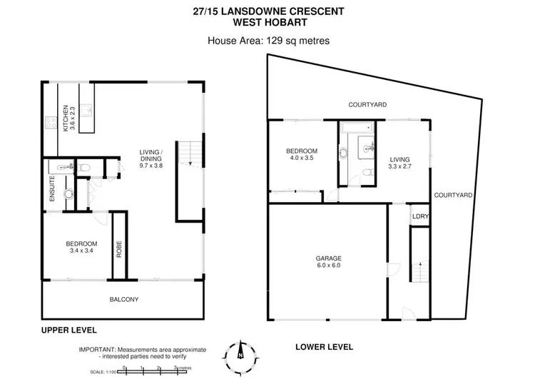 Floorplan of Homely house listing, 27/15 Lansdowne Crescent, West Hobart TAS 7000