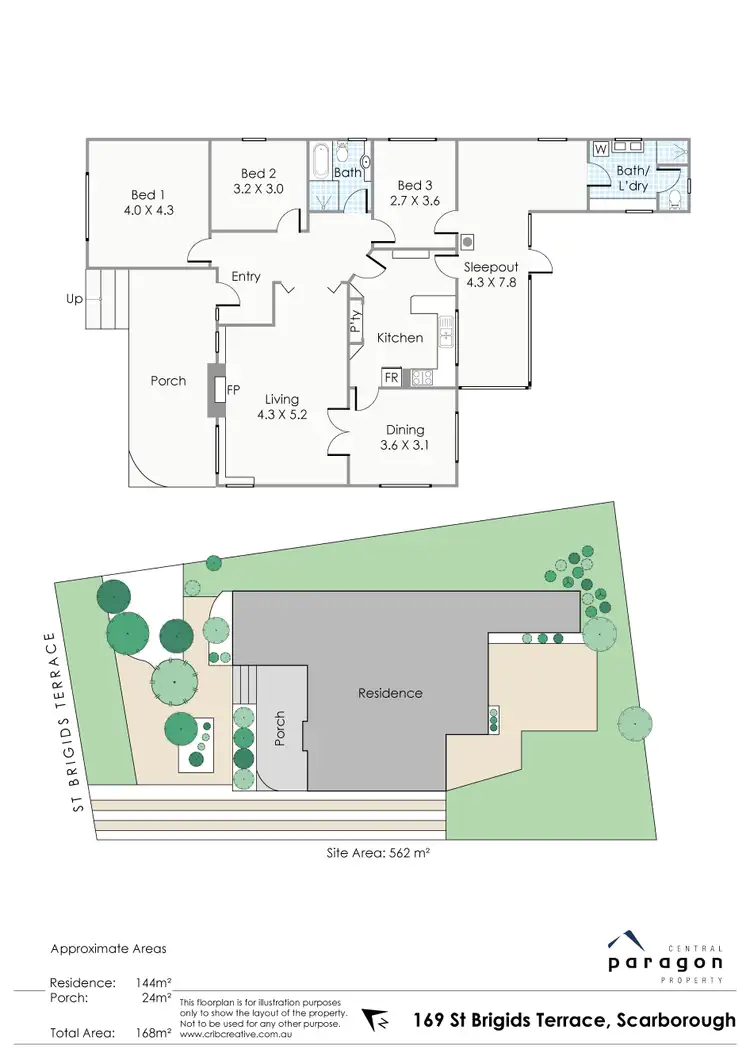 Floorplan of Homely house listing, 169 St Brigids Terrace, Scarborough WA 6019