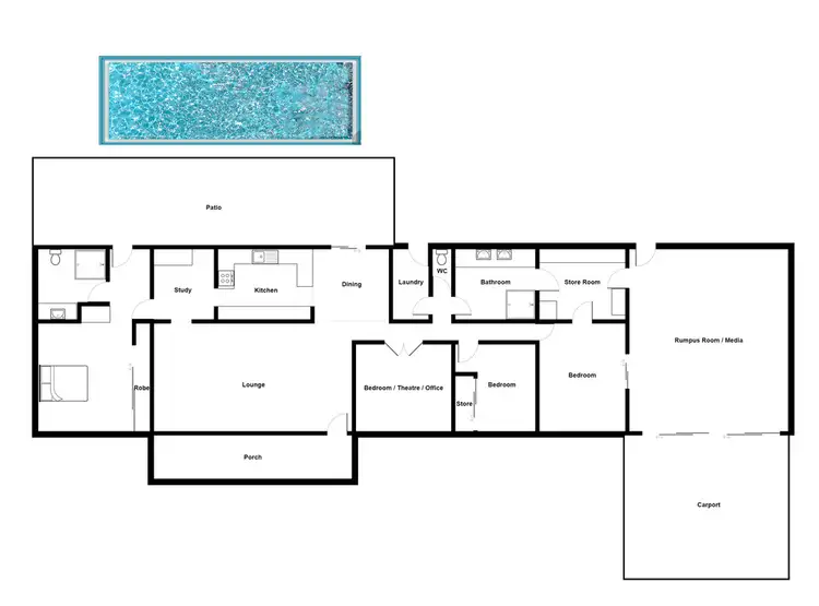 Floorplan of Homely house listing, 10 Domain Court, Alice River QLD 4817