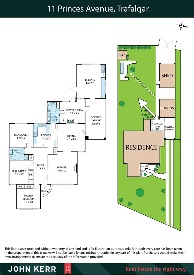 Floorplan of Homely house listing, 11 Princes Avenue, Trafalgar VIC 3824