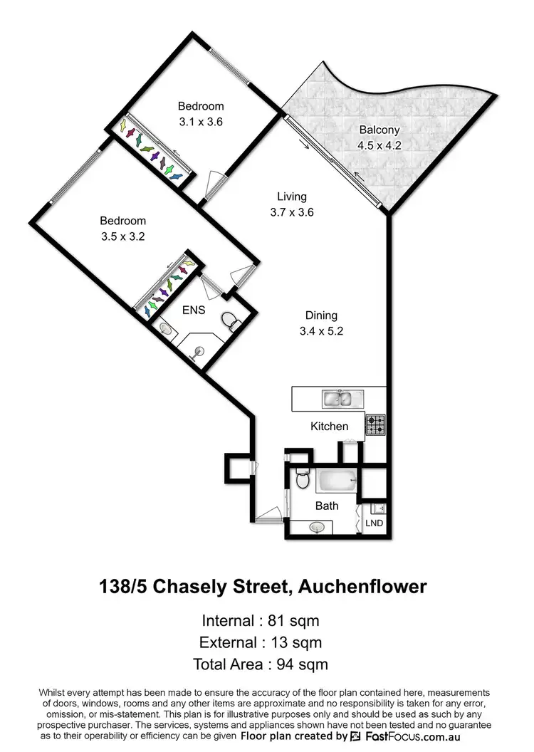 Floorplan of Homely apartment listing, 138/11 Chasely Street, Auchenflower QLD 4066
