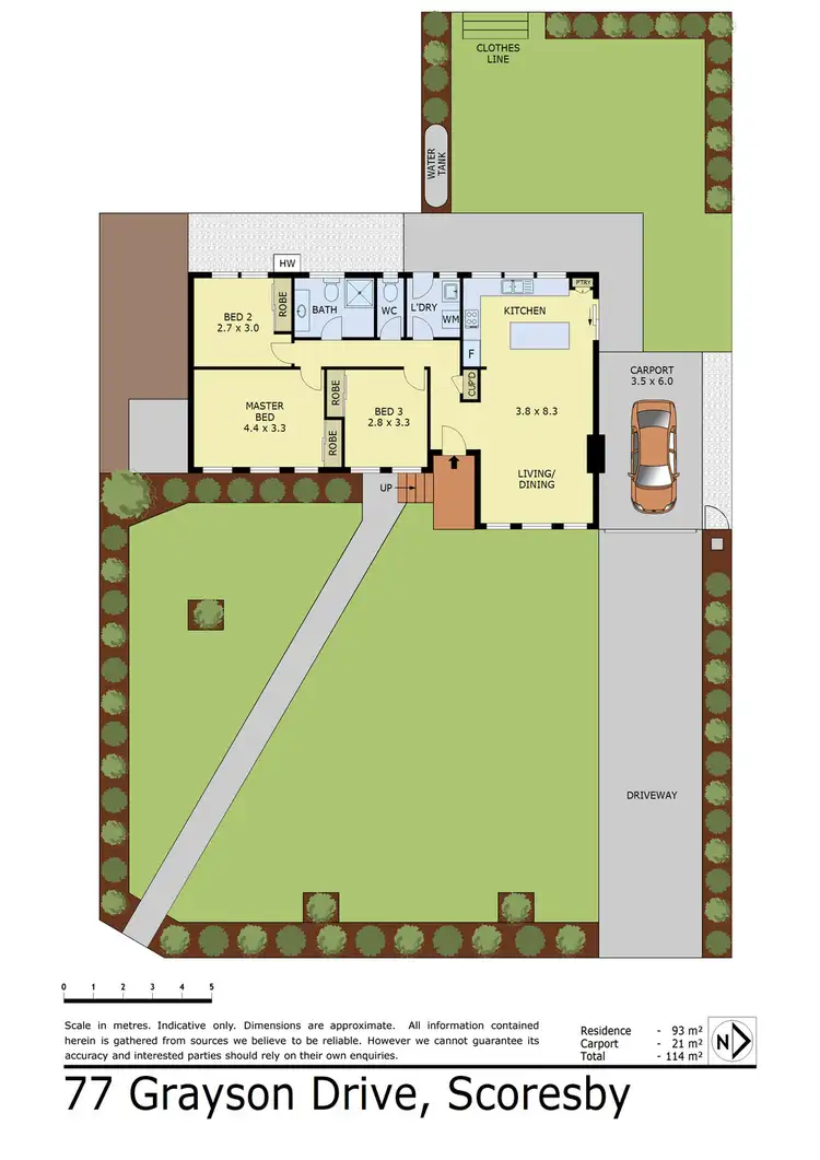Floorplan of Homely house listing, 77 Grayson Drive, Scoresby VIC 3179