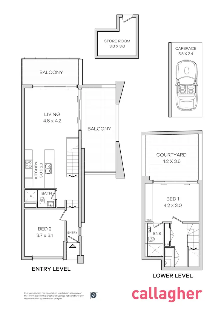 Floorplan of Homely apartment listing, 23/300 Johnston Street, Annandale NSW 2038