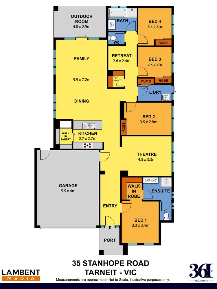 Floorplan of Homely house listing, 35 Stanhope Road, Tarneit VIC 3029