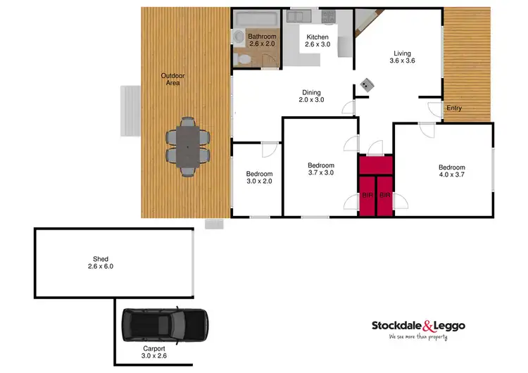 Floorplan of Homely house listing, 26 Stitchling Street, Carrajung VIC 3844