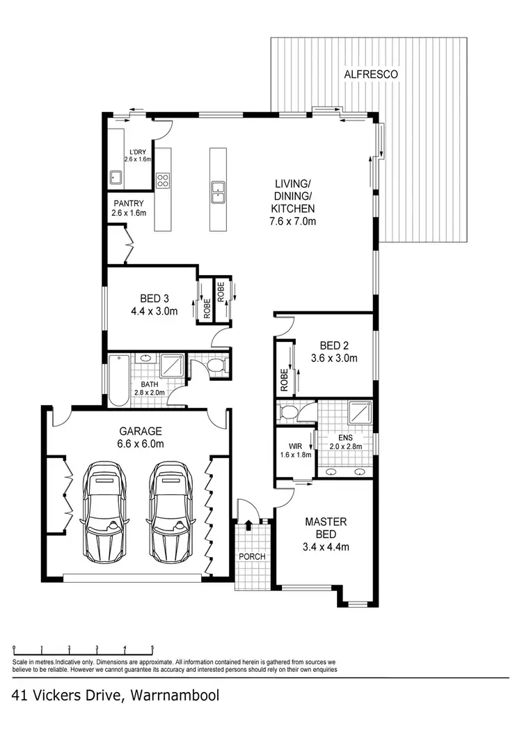 Floorplan of Homely house listing, 41 Vickers Drive, Warrnambool VIC 3280