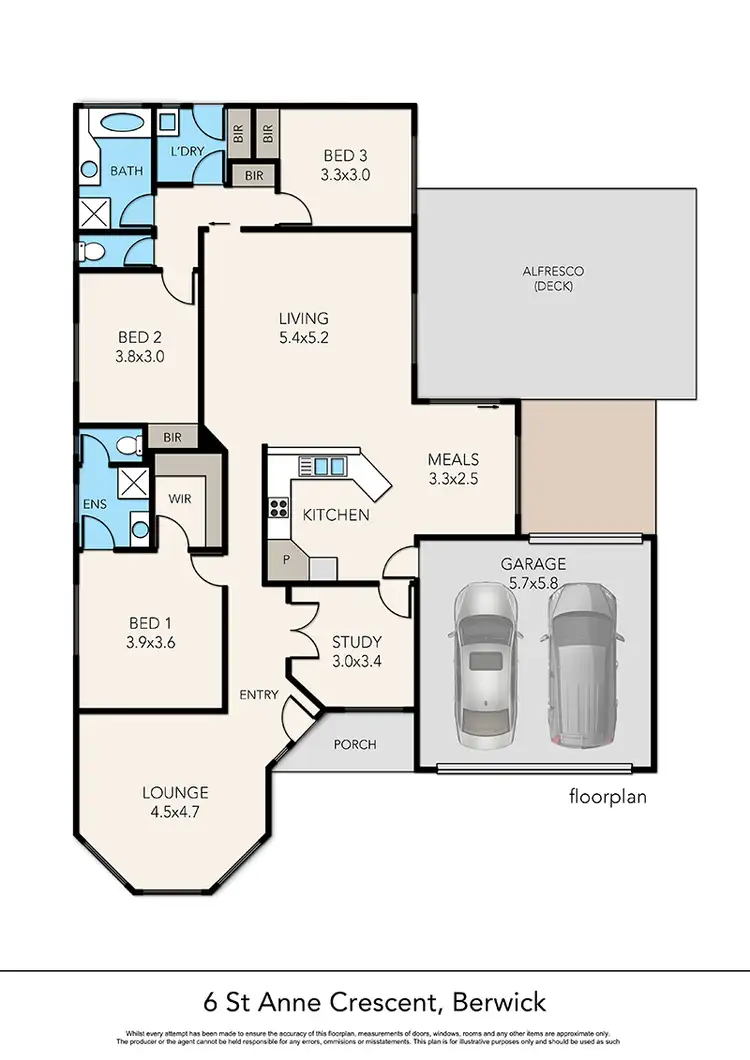 Floorplan of Homely house listing, 6 St Annes Crescent, Berwick VIC 3806