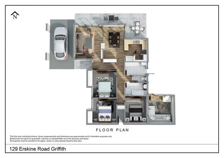 Floorplan of Homely house listing, 129 Erskine Road, Griffith NSW 2680