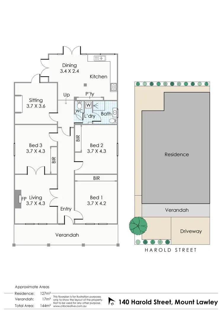 Floorplan of Homely house listing, 140 Harold Street, Mount Lawley WA 6050