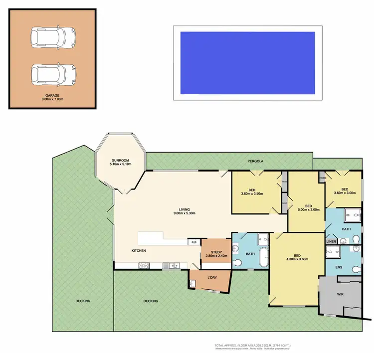 Floorplan of Homely house listing, 36 Benson St, Benalla VIC 3672