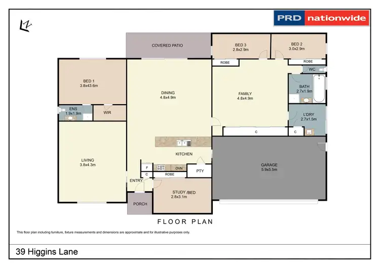 Floorplan of Homely house listing, 39 Higgins Lane, Tamworth NSW 2340