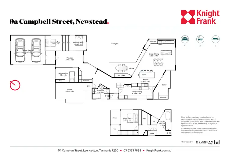 Floorplan of Homely house listing, 9a Campbell St, Newstead TAS 7250