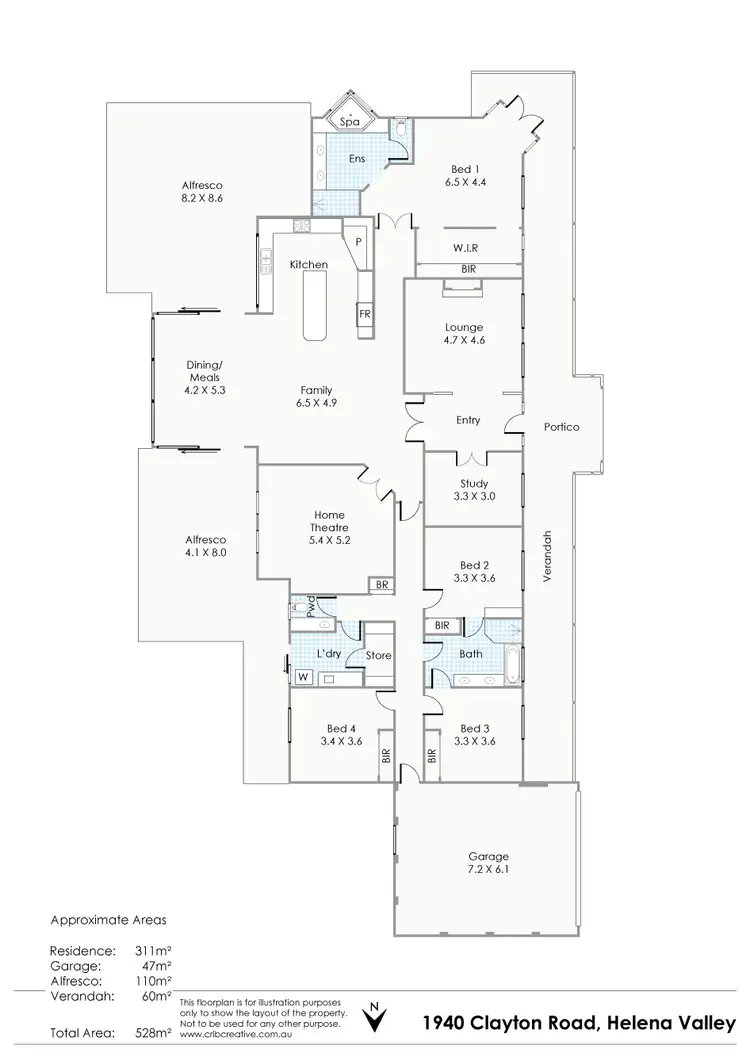 Floorplan of Homely house listing, 1940 Clayton Road, Helena Valley WA 6056