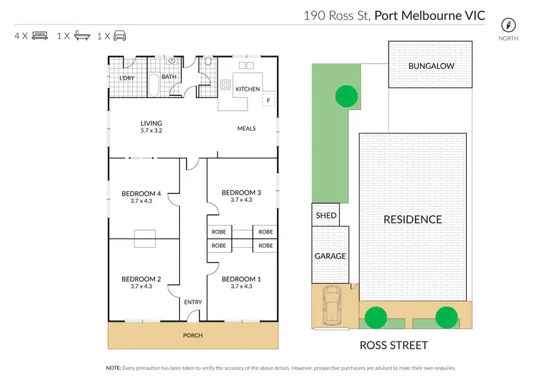 Floorplan of Homely house listing, 190 Ross Street, Port Melbourne VIC 3207