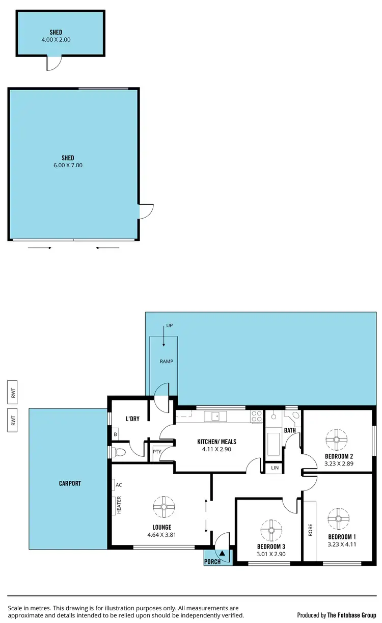 Floorplan of Homely house listing, 68 Glynville Drive, Hackham West SA 5163
