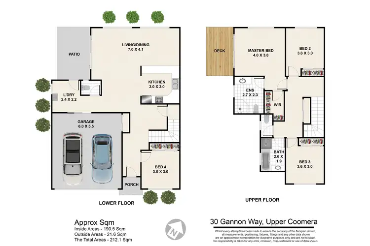 Floorplan of Homely house listing, 1/2 MacDonald Avenue, Upper Coomera QLD 4209