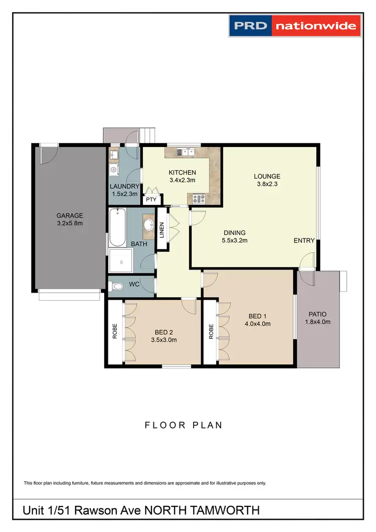 Floorplan of Homely house listing, 1/51 Rawson Avenue, Tamworth NSW 2340