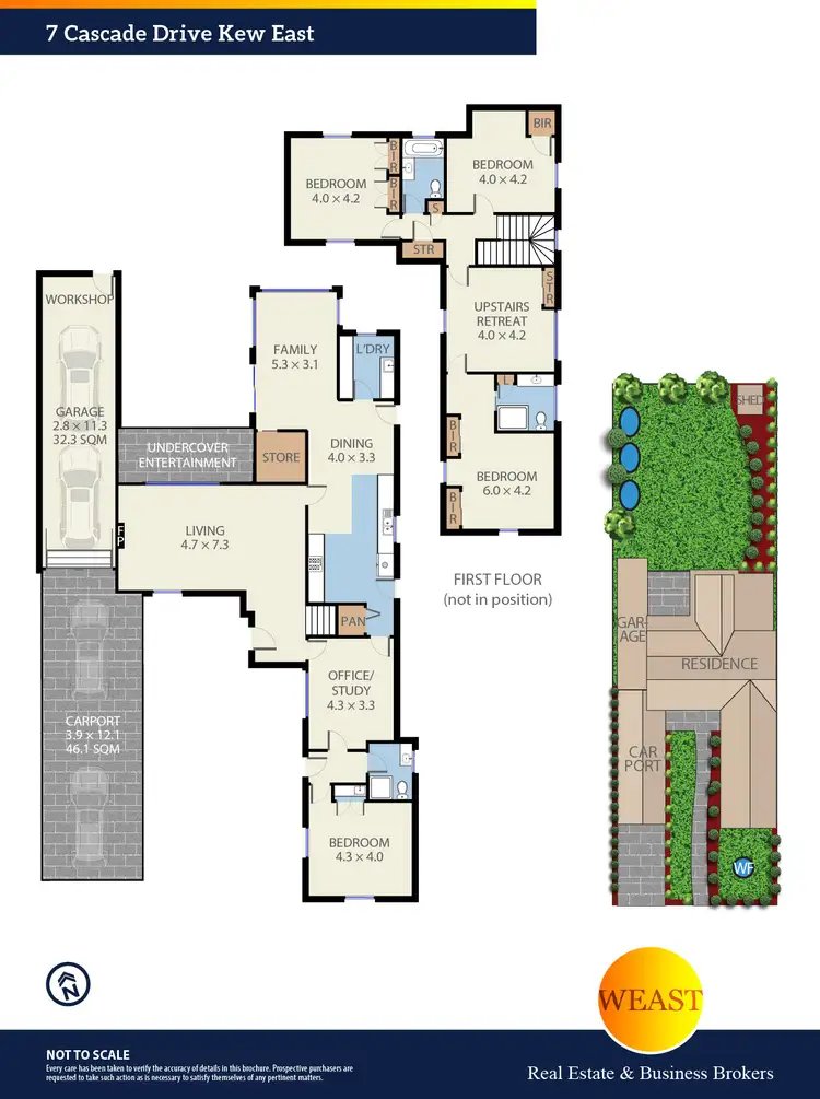 Floorplan of Homely house listing, 7 Cascade Drive, Kew East VIC 3102