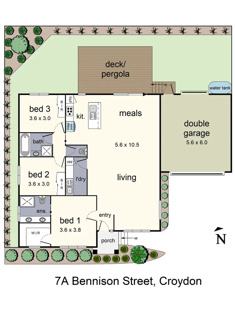 Floorplan of Homely house listing, 7A Bennison Street, Croydon VIC 3136