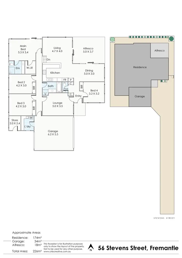 Floorplan of Homely house listing, 56 Stevens Street, Fremantle WA 6160