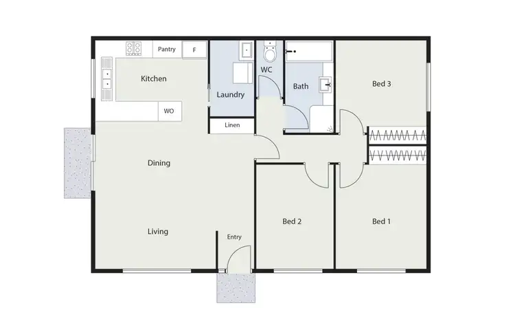 Floorplan of Homely townhouse listing, 14 Langlands Close, Calwell ACT 2905