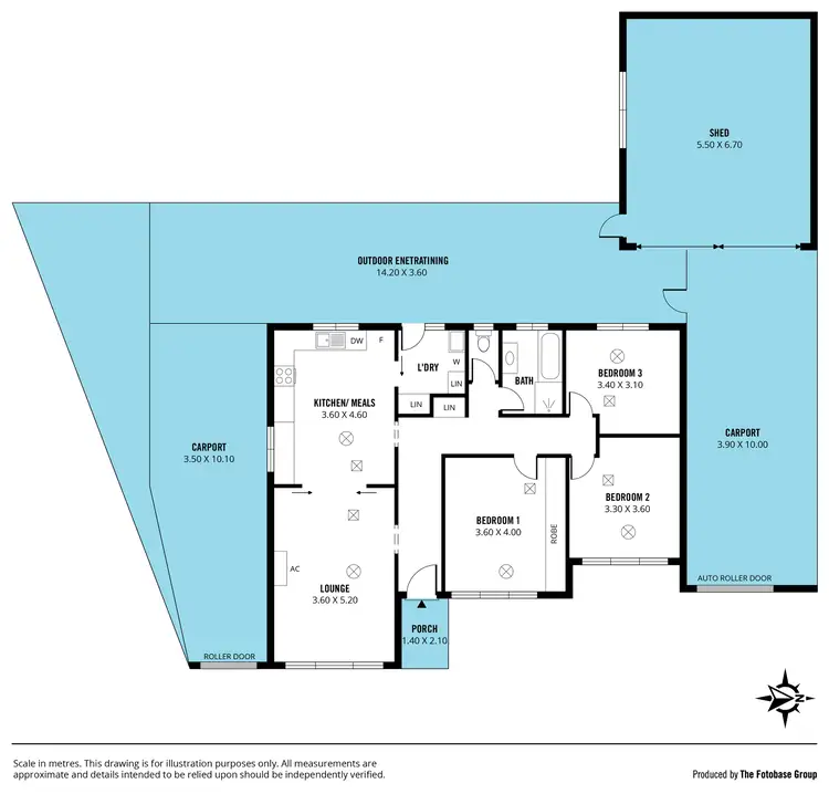 Floorplan of Homely house listing, 10 Kathryn Drive, Morphett Vale SA 5162