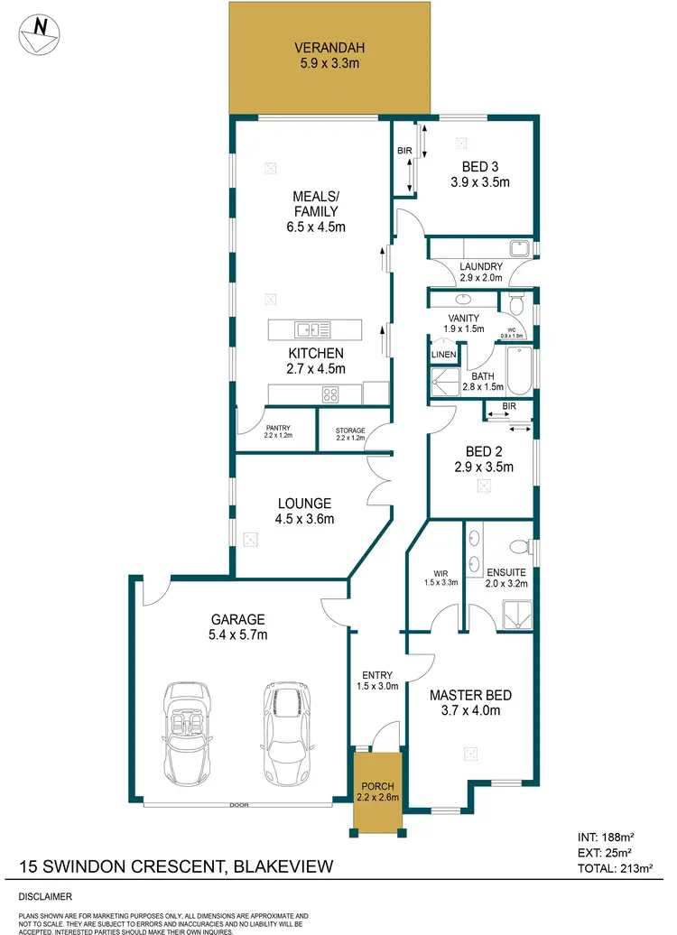 Floorplan of Homely house listing, 15 Swinden Crescent, Blakeview SA 5114