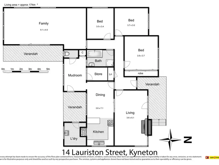 Floorplan of Homely house listing, 14 Lauriston Street, Kyneton VIC 3444
