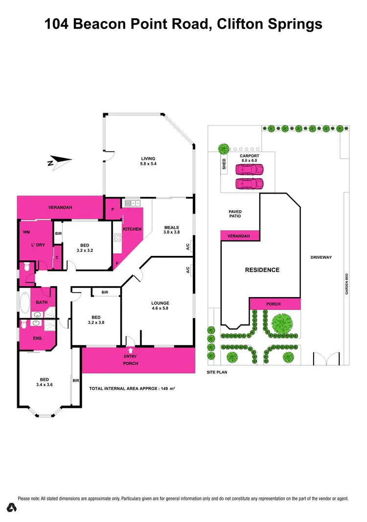 Floorplan of Homely house listing, 104 Beacon Point Road, Clifton Springs VIC 3222