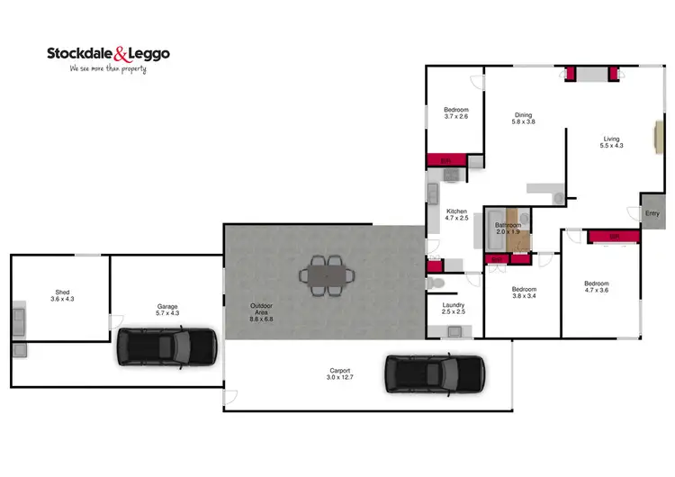 Floorplan of Homely house listing, 215 Grey Street, Traralgon VIC 3844