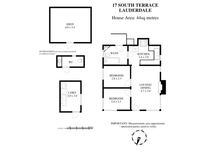 Floorplan of Homely house listing, 17 South Terrace, Lauderdale TAS 7021