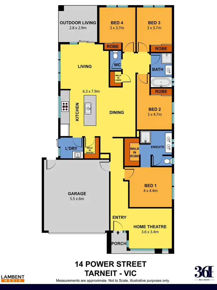 Floorplan of Homely house listing, 14 Power Street, Tarneit VIC 3029