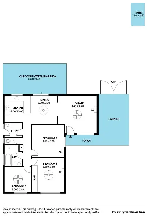 Floorplan of Homely house listing, 32 Thomas Crescent, Reynella SA 5161