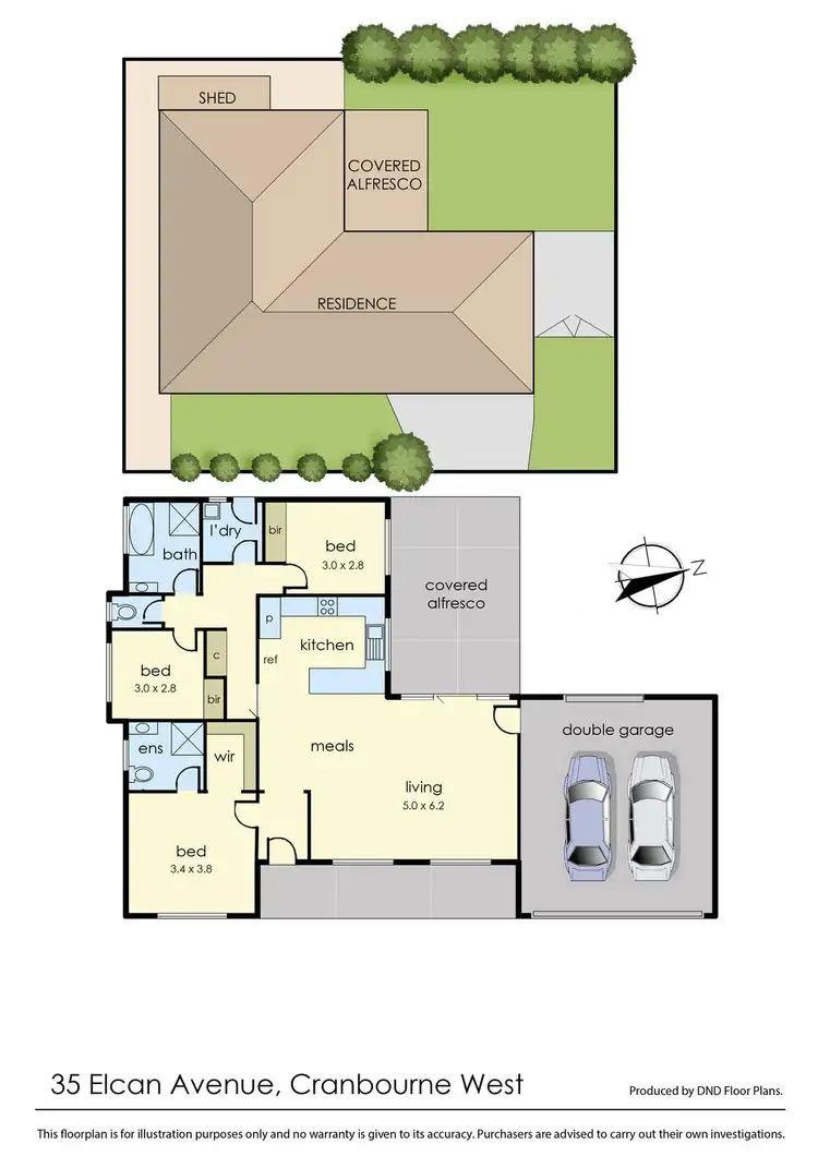Floorplan of Homely house listing, 35 Elcan Avenue, Cranbourne West VIC 3977