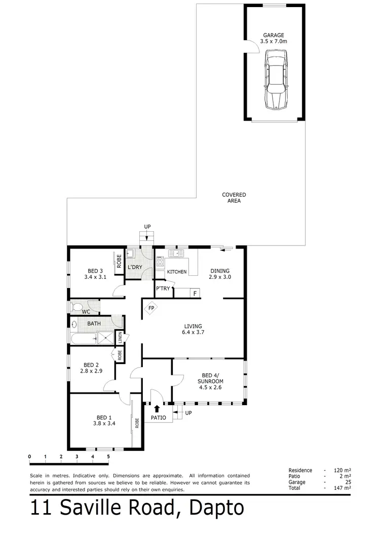 Floorplan of Homely house listing, 11 Saville Rd, Dapto NSW 2530