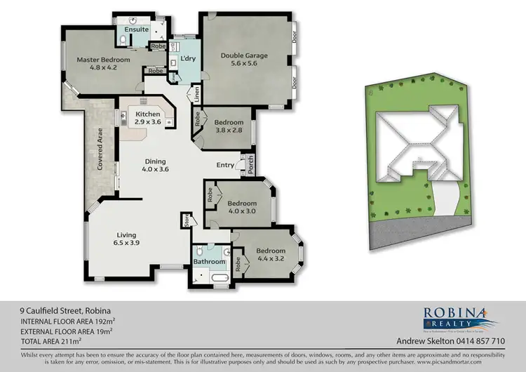 Floorplan of Homely house listing, 9 CAULFIELD ST, Robina QLD 4226