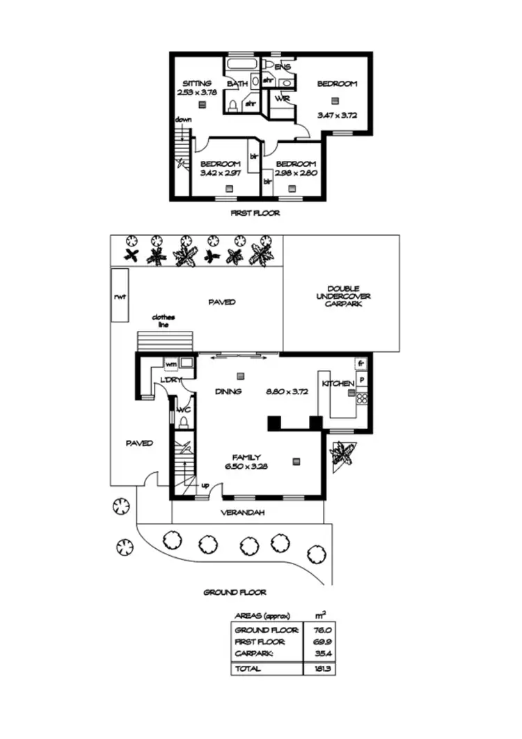 Floorplan of Homely house listing, 43A Kingston Avenue, Richmond SA 5033
