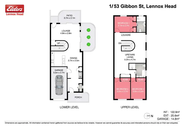 Floorplan of Homely townhouse listing, 1/53 Gibbon Street, Lennox Head NSW 2478