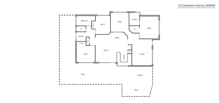 Floorplan of Homely house listing, 13 Castlerock Avenue, Waikiki WA 6169