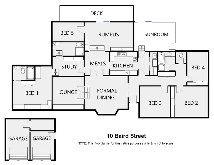 Floorplan of Homely house listing, 10 Baird Street, Dubbo NSW 2830