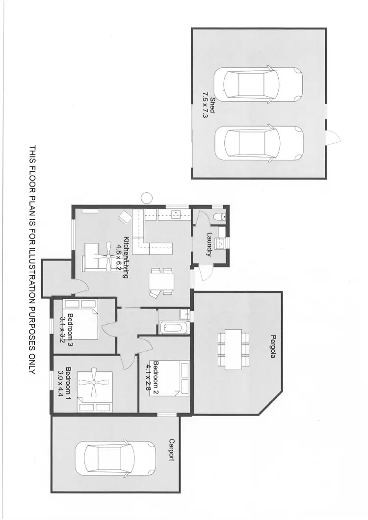 Floorplan of Homely house listing, 21 PAVY DRIVE, Naracoorte SA 5271