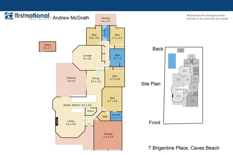 Floorplan of Homely house listing, 7 Brigantine Place, Caves Beach NSW 2281