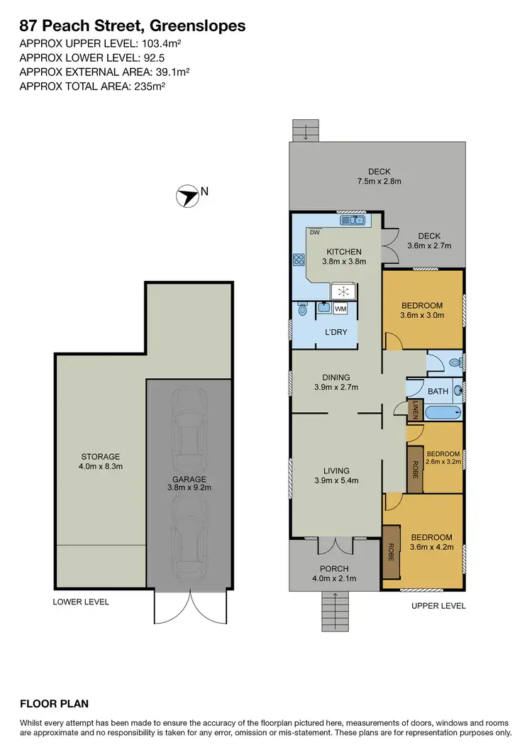 Floorplan of Homely house listing, 87 Peach Street, Greenslopes QLD 4120